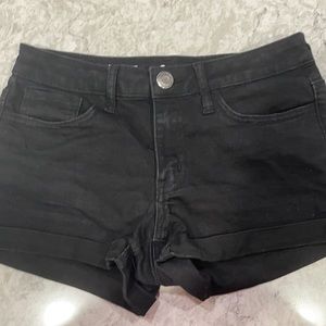 SO Black Jean Shorts